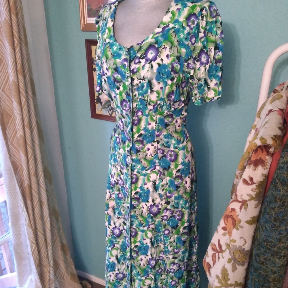 Vintage 1990's Rom Com floral dress